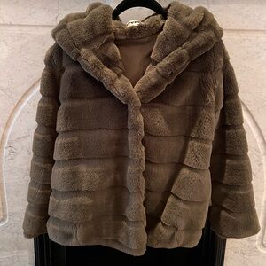 Apparis Olive Teddy Jacket